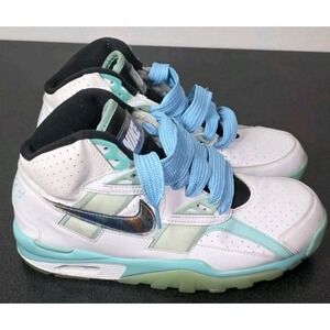 Nike Air Trainer SC High Abalone Men 9 DD9615-100‎ WHITE/TROPICAL TWIST USED